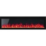 Napoleon Entice 60-inch Surface Mounted or Built-in Wall Electric Fireplace