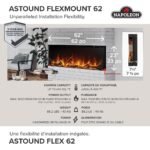 Napoleon Astound 62-inch Built-in Wall Electric Fireplace - Image 6