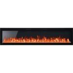 Napoleon Entice 72-inch Surface Mounted or Built-in Wall Electric Fireplace