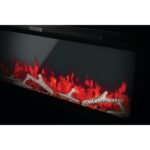 Napoleon Entice 72-inch Surface Mounted or Built-in Wall Electric Fireplace - Image 3