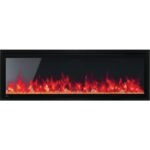 Napoleon Entice 50-inch Surface Mounted or Built-in Wall Electric Fireplace