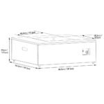 Paramount Danby Convertible Propane Fire Table , Square, Grey and Black - Image 7