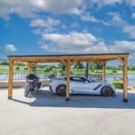 Backyard Discovery Kingsport 20 ft. x 12 ft. x 8 ft. All Cedar Wood Carport - Image 5