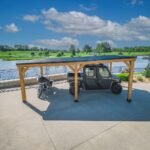 Backyard Discovery Kingsport 20 ft. x 12 ft. x 8 ft. All Cedar Wood Carport - Image 4