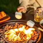 Nuu Garden 30 in. Round Metal Propane Gas Black Fire Pit Table - Image 3