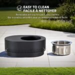 Sunjoy Sunjoy 38in.Halton Oval Low Smoke Firepit - Image 7