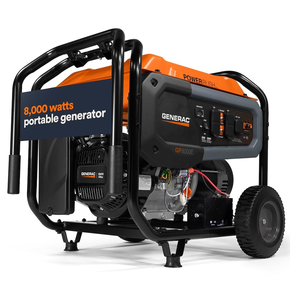 p_1001985266 Generac 10000W Gas Generator-Elec Start-Home/RV-Rugged-Quiet, Long Runtime-49 State - Image 1