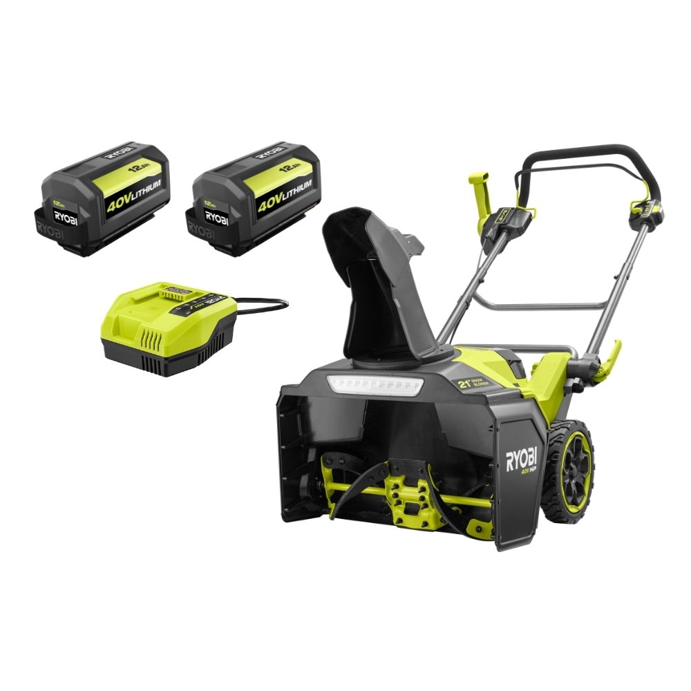 p_593409 RYOBI 35 Car Driveway 40V HP 21 in. Single-Stage Auger Propelled Snow Blower Kit - Image 1