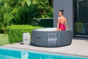 Coleman SaluSpa Round Inflatable Spa with 140 Jets, 77 x 28-in, 4-6 Adults - Image 8