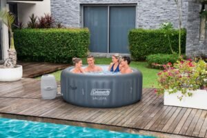 Coleman SaluSpa Round Inflatable Spa with 140 Jets, 77 x 28-in, 4-6 Adults - Image 7