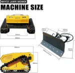 MHY55 Compact Remote-Controlled Tracked Mower — Powered by a 9 HP Loncin gasoline engine, featuring a 550mm mowing width and a remote-controlled - Image 2
