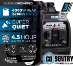 Pulsar 4,000-Watt Super Quiet Gasoline Powered Inverter Generator with Recoil Start and CO Alert - Image 6