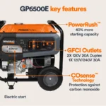 Generac 8125W Gas Generator-COsense & PowerRush - Image 6