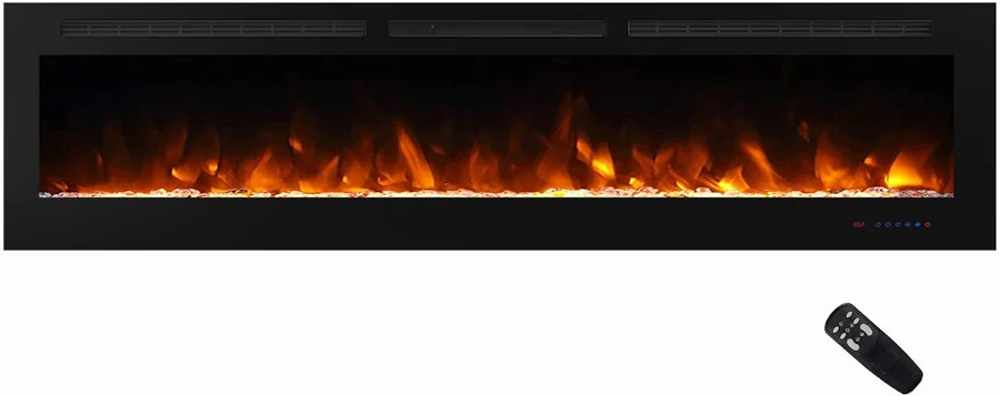 shopping (16) Masarflame 84" Recessed Electric Fireplace Insert - Image 1