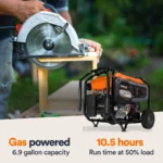 Generac 8125W Gas Generator-COsense & PowerRush - Image 4