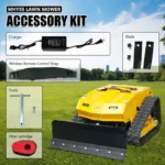 MHY55 Compact Remote-Controlled Tracked Mower — Powered by a 9 HP Loncin gasoline engine, featuring a 550mm mowing width and a remote-controlled - Image 4