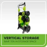Greenworks 20-In 48 V Brushless Lithium-Ion Push Cordless Electric Lawn Mower with Batteries and Dual Charger 2532302 - Image 2