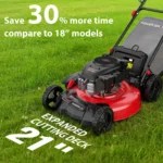Powersmart 21" 170cc Gas Self-Propelled Lawn Mower, With 6-Position Height Adjustment - Image 7