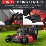 Powersmart 21" 170cc Gas Self-Propelled Lawn Mower, With 6-Position Height Adjustment - Image 5