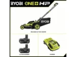 Ryobi 18V ONE+ HP Brushless Cordless 16" Walk-Behind Push Lawn Mower Kit w/ 4.0 Ah Batteries & Charger - Image 7