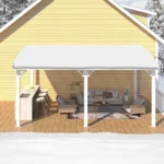 AECOJOY Aluminum Pergola with Canopy - Image 2