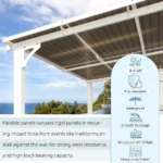 AECOJOY Aluminum Pergola with Canopy - Image 5