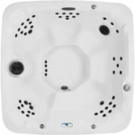 Lifesmart Spas LS600DX 7-Person Square Hot Tub with Cabinet with 65-Jets in Arctic White Espresso Roto - Image 2