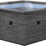 Wave Garda Square Rattan Portable Rigid Eco Foam Hot Tub