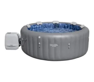 SaluSpa Santorini Energy-Efficient Smart HydroJet Pro Inflatable Hot Tub with App Control 5-7 person