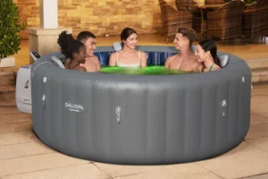 SaluSpa Santorini Energy-Efficient Smart HydroJet Pro Inflatable Hot Tub with App Control 5-7 person - Image 4