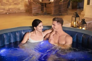 SaluSpa Santorini Energy-Efficient Smart HydroJet Pro Inflatable Hot Tub with App Control 5-7 person - Image 6