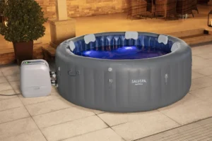 SaluSpa Santorini Energy-Efficient Smart HydroJet Pro Inflatable Hot Tub with App Control 5-7 person - Image 2