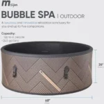 Mspa Frame Series Mono 6-Person Round Inflatable Hot Tub With Uvc/ozone Sanitization And Air Bubble System - Image 8