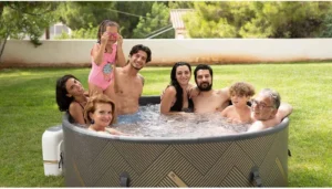 Mspa Frame Series Mono 6-Person Round Inflatable Hot Tub With Uvc/ozone Sanitization And Air Bubble System - Image 6