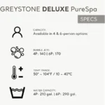 INTEX Purespa Greystone Deluxe Spa Set 170 Bubble Jet Hot Tub With Cover - Image 12