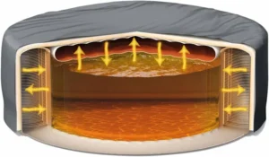 INTEX Purespa Greystone Deluxe Spa Set 170 Bubble Jet Hot Tub With Cover - Image 9