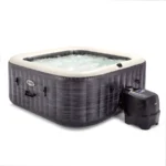 Intex PureSpa Plus Greystone 4 Person Inflatable Square Hot Tub Spa 28449ep