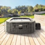 Intex PureSpa Plus Greystone 4 Person Inflatable Square Hot Tub Spa 28449ep - Image 3