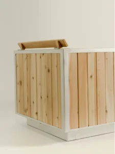 Wood Burning Hot Tub | Cedar + Aluminum - Crafted in Canada Natural Cedar / Tub Only - Image 5