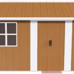 Walton 12X8 FT Heavy-Duty Storage Shed With Windows, Lockable Door & Ventilation - Weatherproof Outdoor Garden Shed For Backyard, Lawn, And Tool Organ