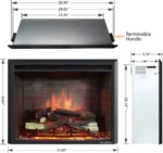 PuraFlame Western Electric Fireplace Insert - Image 2
