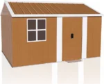 Walton 12X8 FT Heavy-Duty Storage Shed With Windows, Lockable Door & Ventilation - Weatherproof Outdoor Garden Shed For Backyard, Lawn, And Tool Organ - Image 2