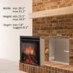 PuraFlame Western Electric Fireplace Insert - Image 3