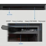 PuraFlame Western Electric Fireplace Insert - Image 6