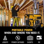 DEWALT 8000-Watt Electric Start Gas-Powered Portable Generator - Image 5