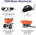 Husqvarna Z246DTC Zero-Turn 21 HP Mower Briggs and Stratton 46'' Stamped Deck - Image 7