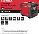 Honda Eu 3000 -Watt 3592537 - Image 5