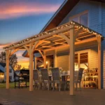 AECOJOY Patio Wood Lean To Hardtop Pergolas - Image 6
