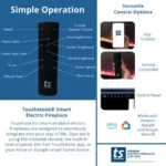 Touchstone Infinity 3-Sided Smart Electric Fireplace - Image 9