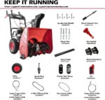 PowerSmart 24-inch 212cc Two-Stage Gas-Powered Snow Blower with Push-Button Start - Image 5